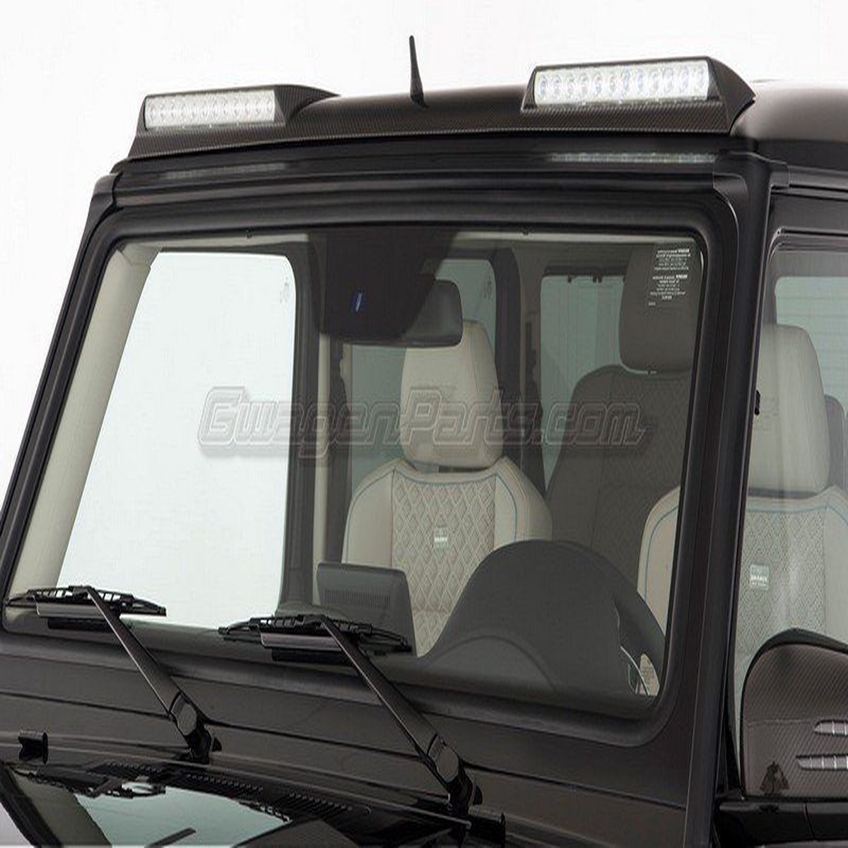 B-style Carbon Roof Attachment with High Beam Headlight for 2002-2018 W463