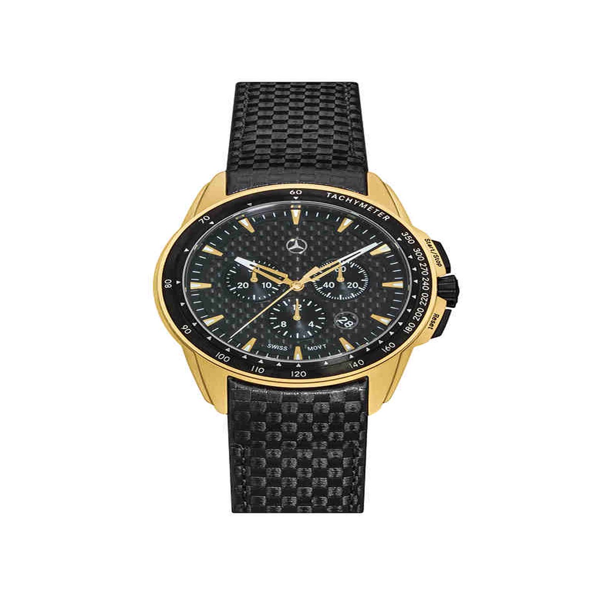 Mens Motorsport Watch, Gold Edition