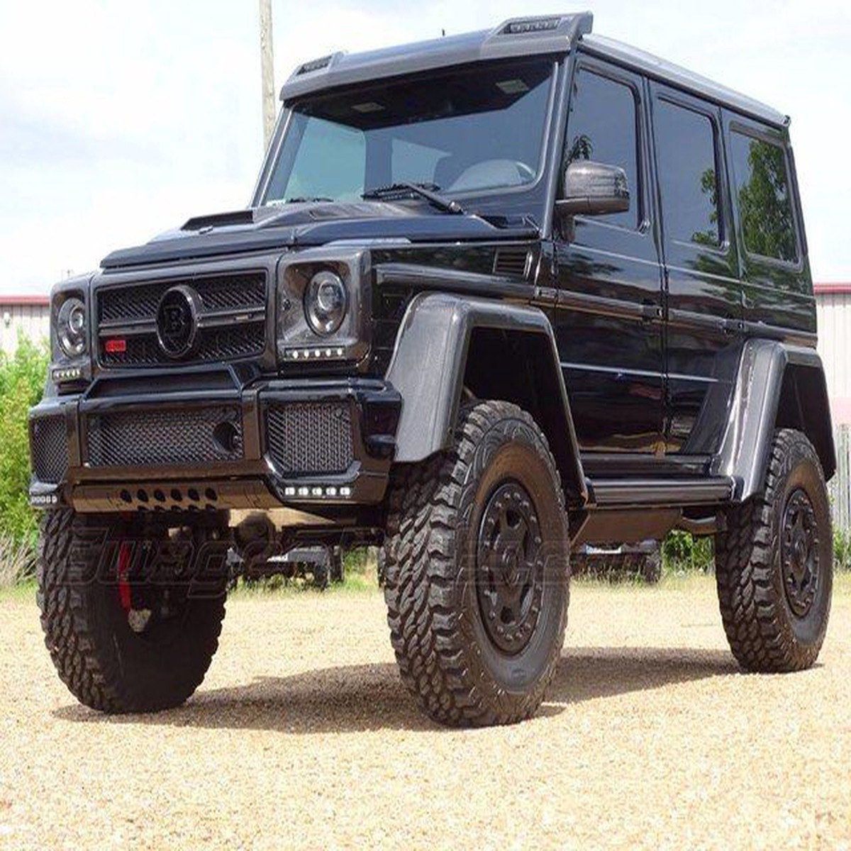 18-inch Beadlock Wheel by LeTech for Mercedes G550 44 in Matte Black