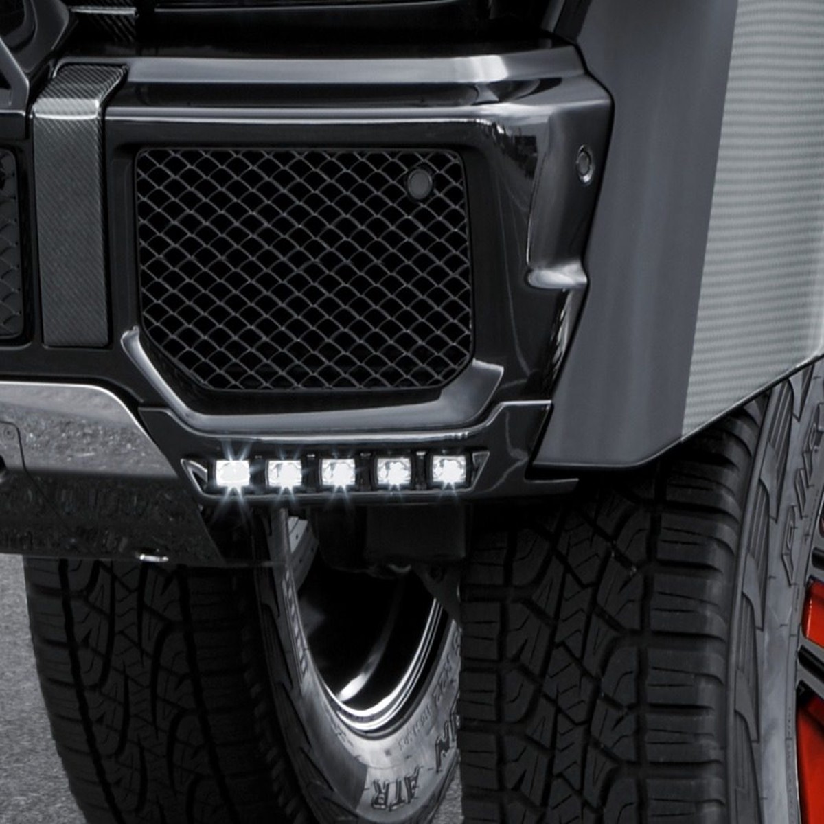 Carbon Fiber Add-ons (2-pcs) with LEDs for G500 and G550 44