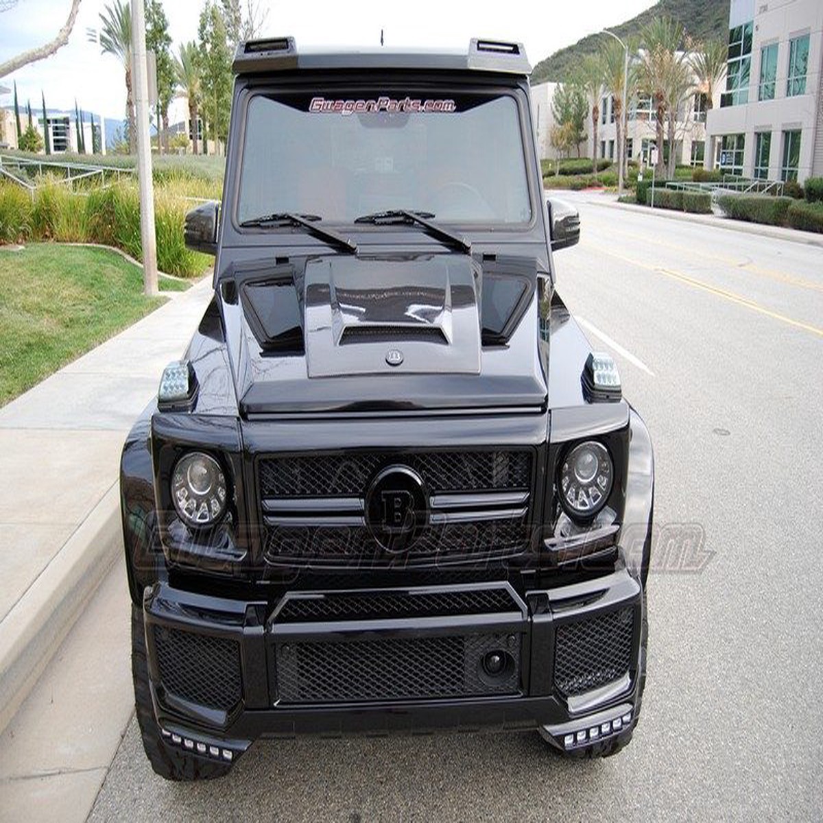 Front Roof Spoiler Light Bar with LEDs for Mercedes G-class W463