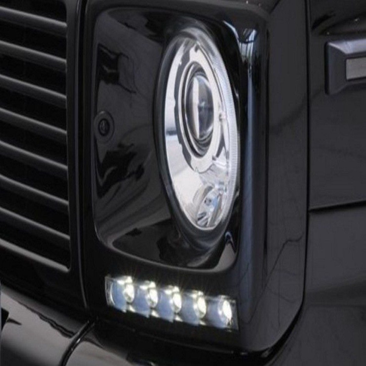 BRABUS Daytime Running Lights Insert with LED Light Chrome for 2002-2018 W463