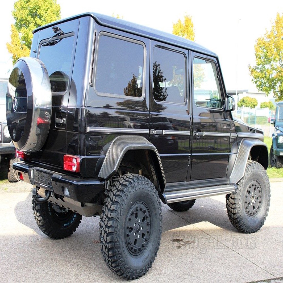 Fender Flare Kit for 100mm Portal Axle Lift Kit in Carbon Fiber