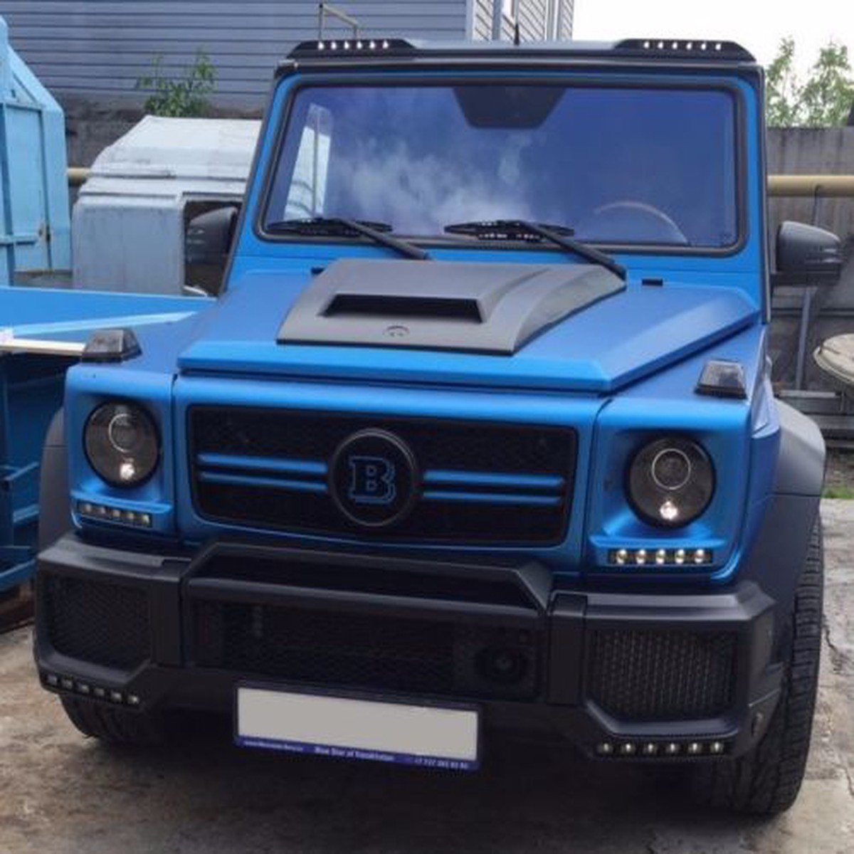 Light Bar with LEDs for Mercedes G-class W463, Chrome Design