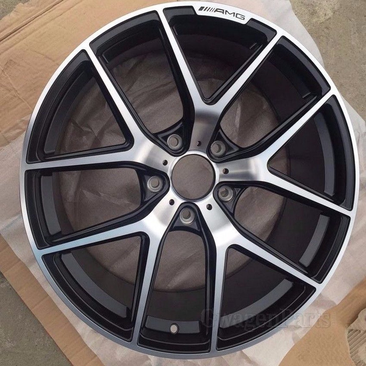 Mercedes Forged AMG-style 2110 et 50 in Machined/Satin Black for G-class W463