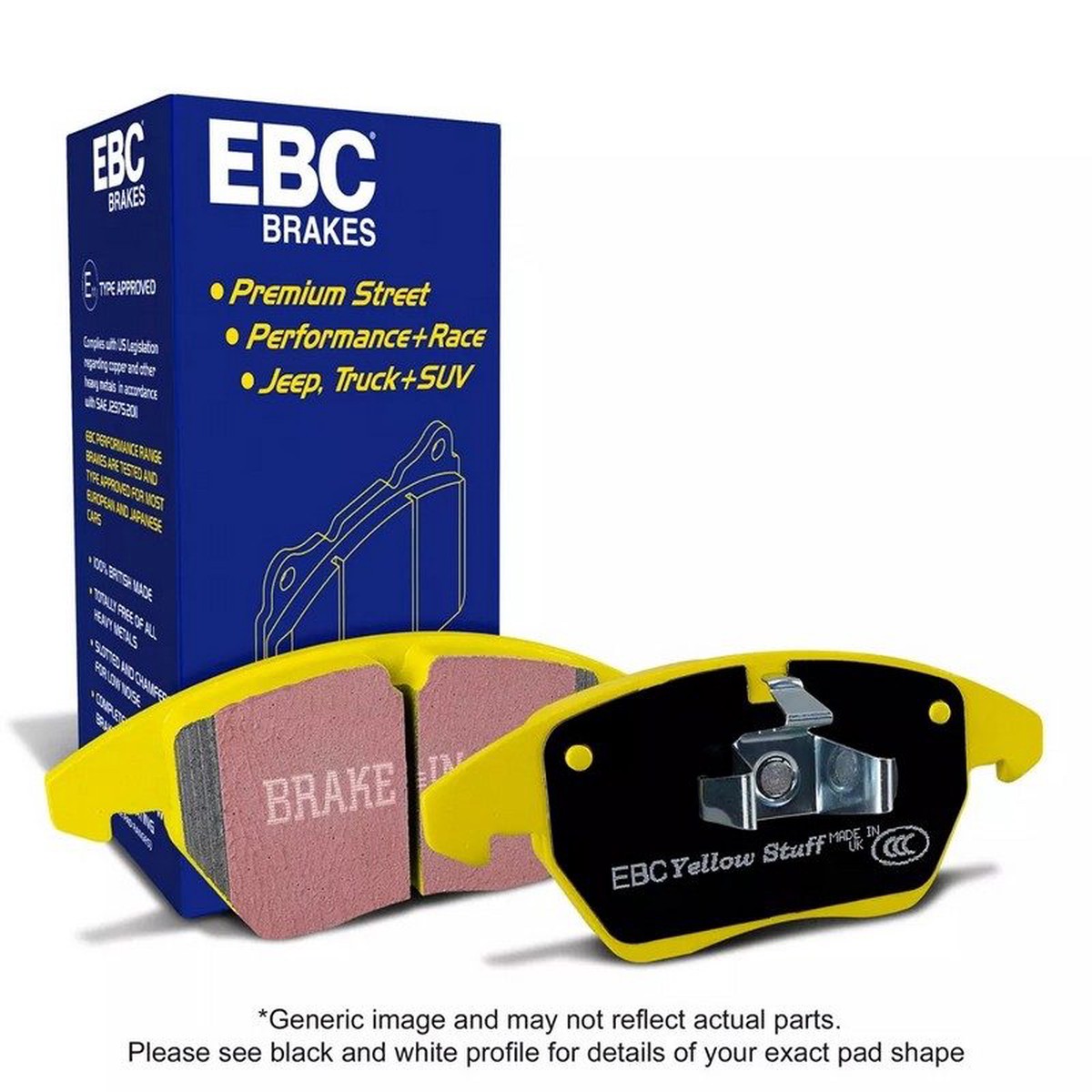 EBC Yellowstuff 4000 Series Street for GWagon (W463) G63 AMG 4.0 Twin Turbo Petrol 2018+
