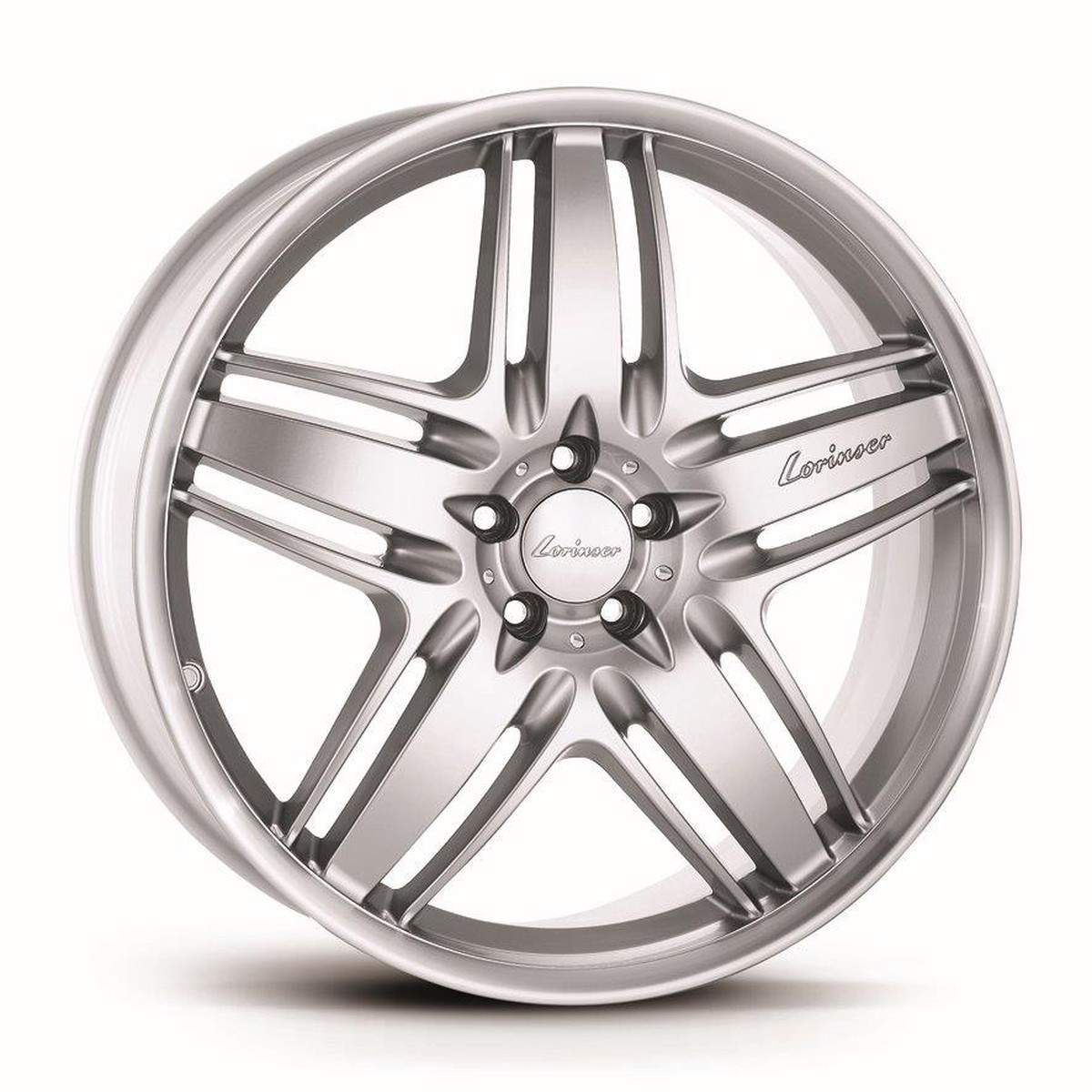 LORINSER 1022 Silver Horn Polished Alloy Wheel RS9 for G-class W463 with 285/35-22 Tires