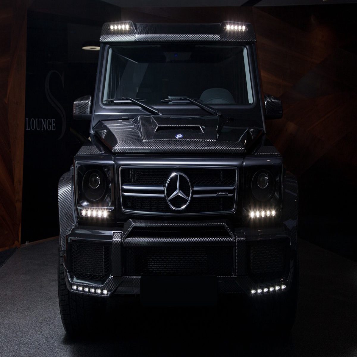 Carbon Fiber Front Add-on Lip Spoiler for G-class W463
