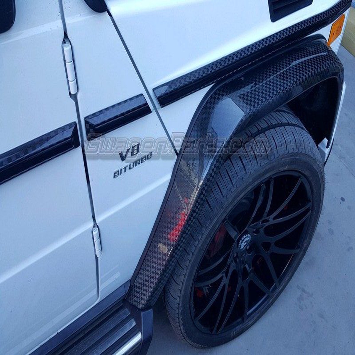 Carbon Fiber Side Moldings for G-class W463