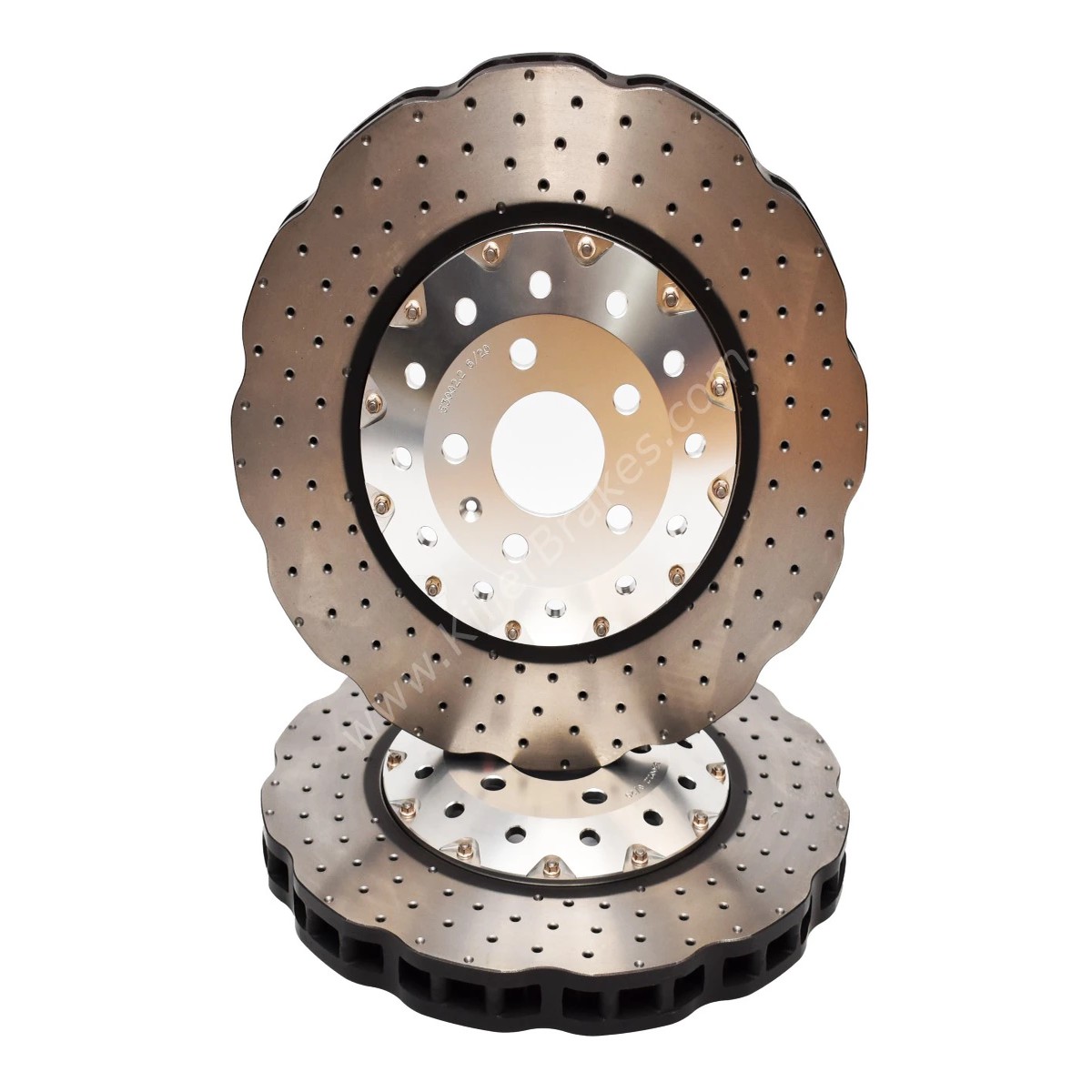 Front Audi RS6 RS7 DBA53002WSLVXD Brake Discs 390x36mm Wave 4G0615301AH