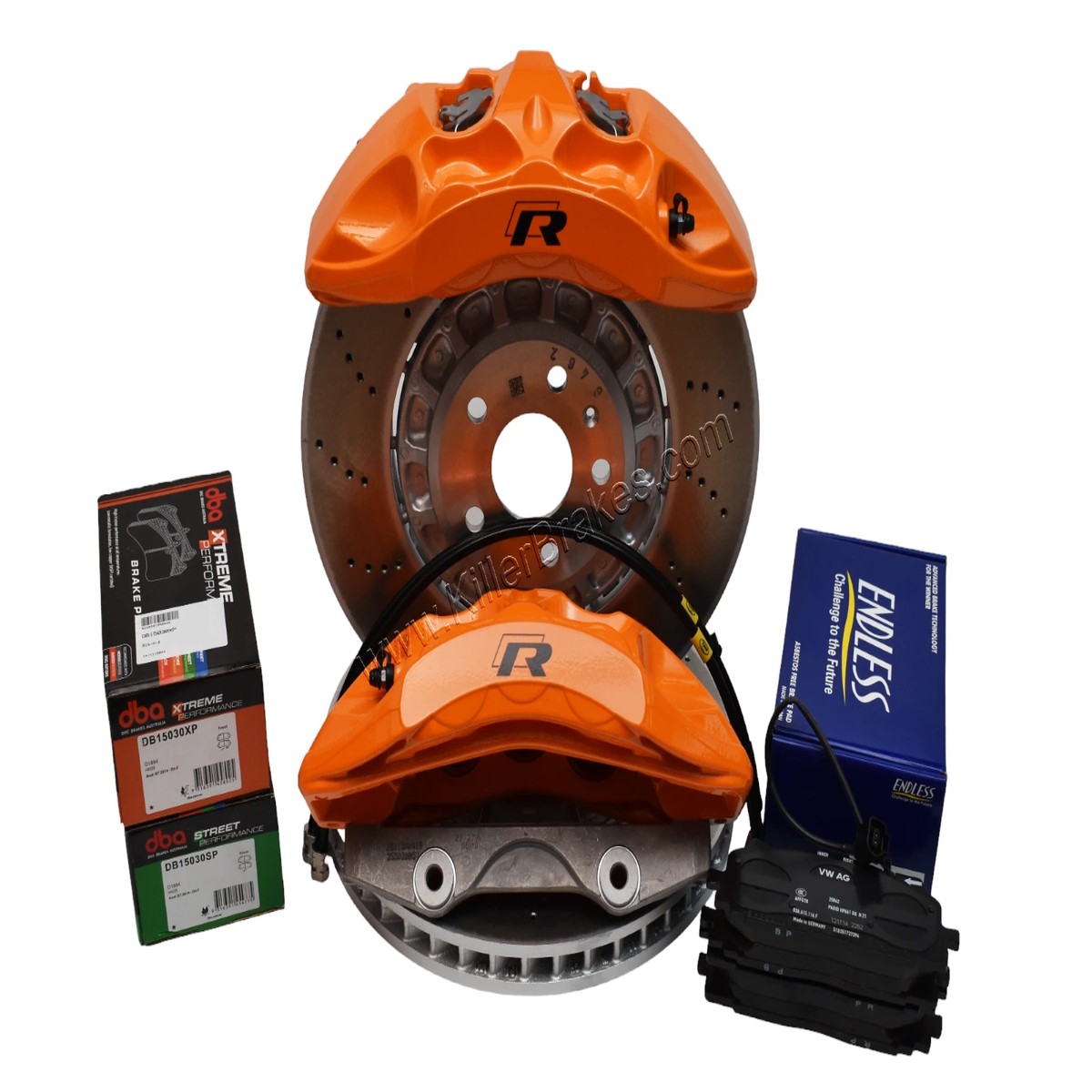 Front Audi Rsq3 F3 Rs3 8Y Brake Kit Akebono 6pot Orange Lamborghini 374x36mm New