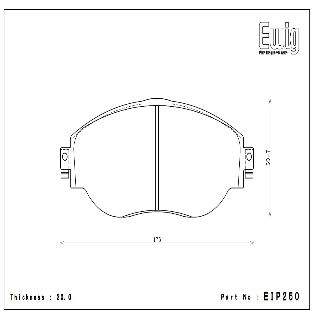 Front ENDLESS EIP250MX87 brake pads AUDI S3 8V 8y Golf 7R 7.5R Clubsport