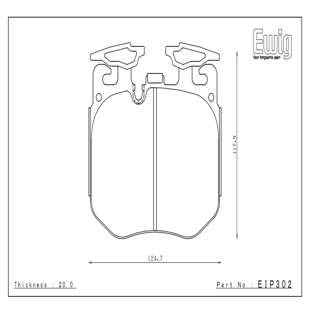 Front ENDLESS EIP302MX87 brake pads BMW X5 G05 X6 G06 X7 G07 X3M F97 X4M F98