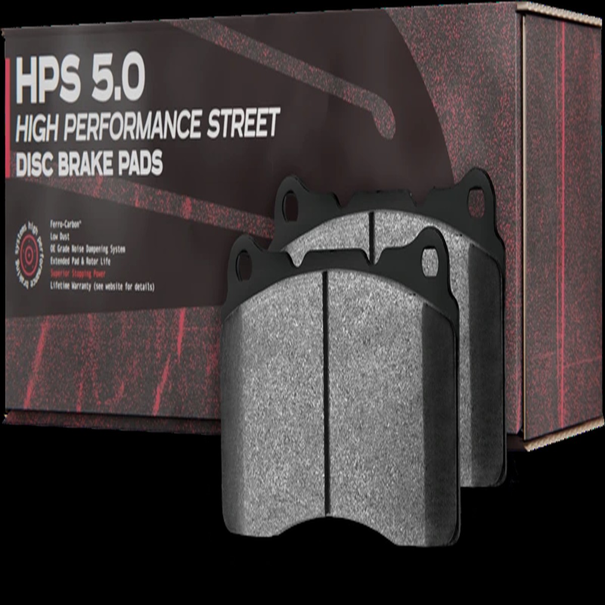 Front Porsche Panamera Cayenne E-tron GT Hawk Performance HPS 5.0 Brake Pads HB761B.593 Brembo 6pot