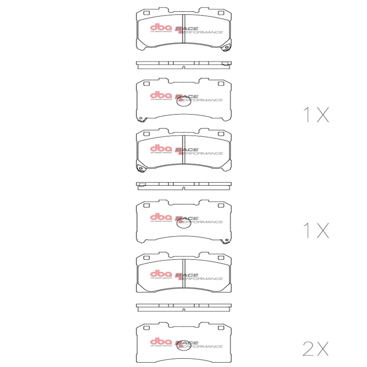 Front Toyota Yaris GR DBA DB15147RP Race Performance brake pads