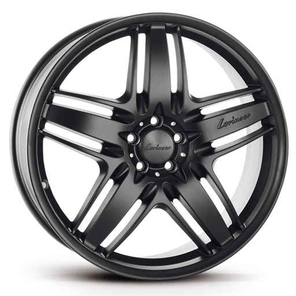 LORINSER Black Painted 1022 Alloy Wheel RS9 in for G-class W463 with 285/35-22 Tires