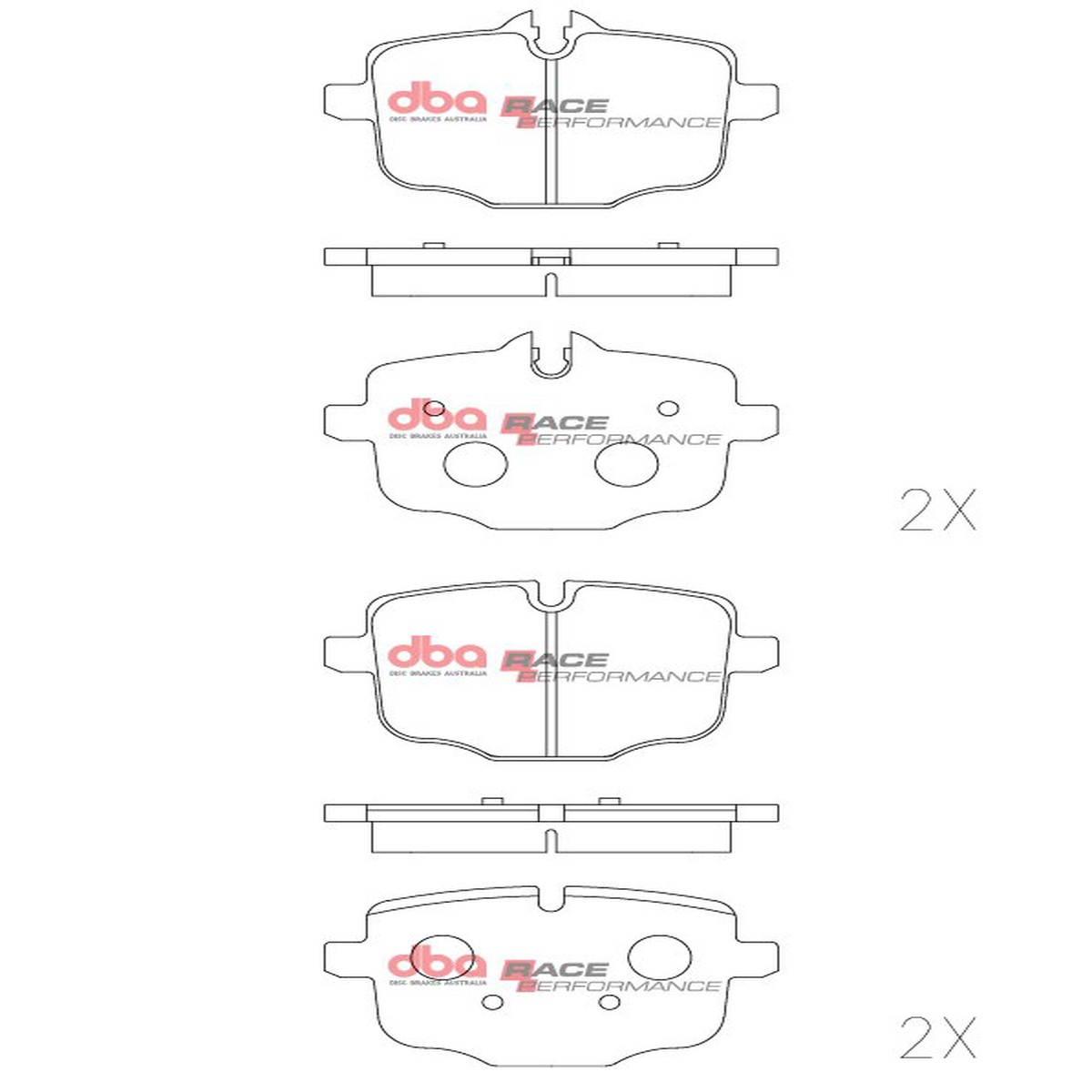 Rear BMW M2 G87 M3 G80 M4 G84 DB15109RP Brake Pads DBA Race Performance