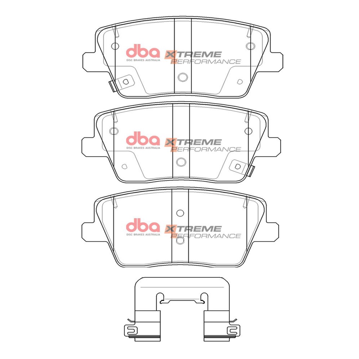 Rear Hyundai I30 N PD DBA DB15013XP Race Performance brake pads