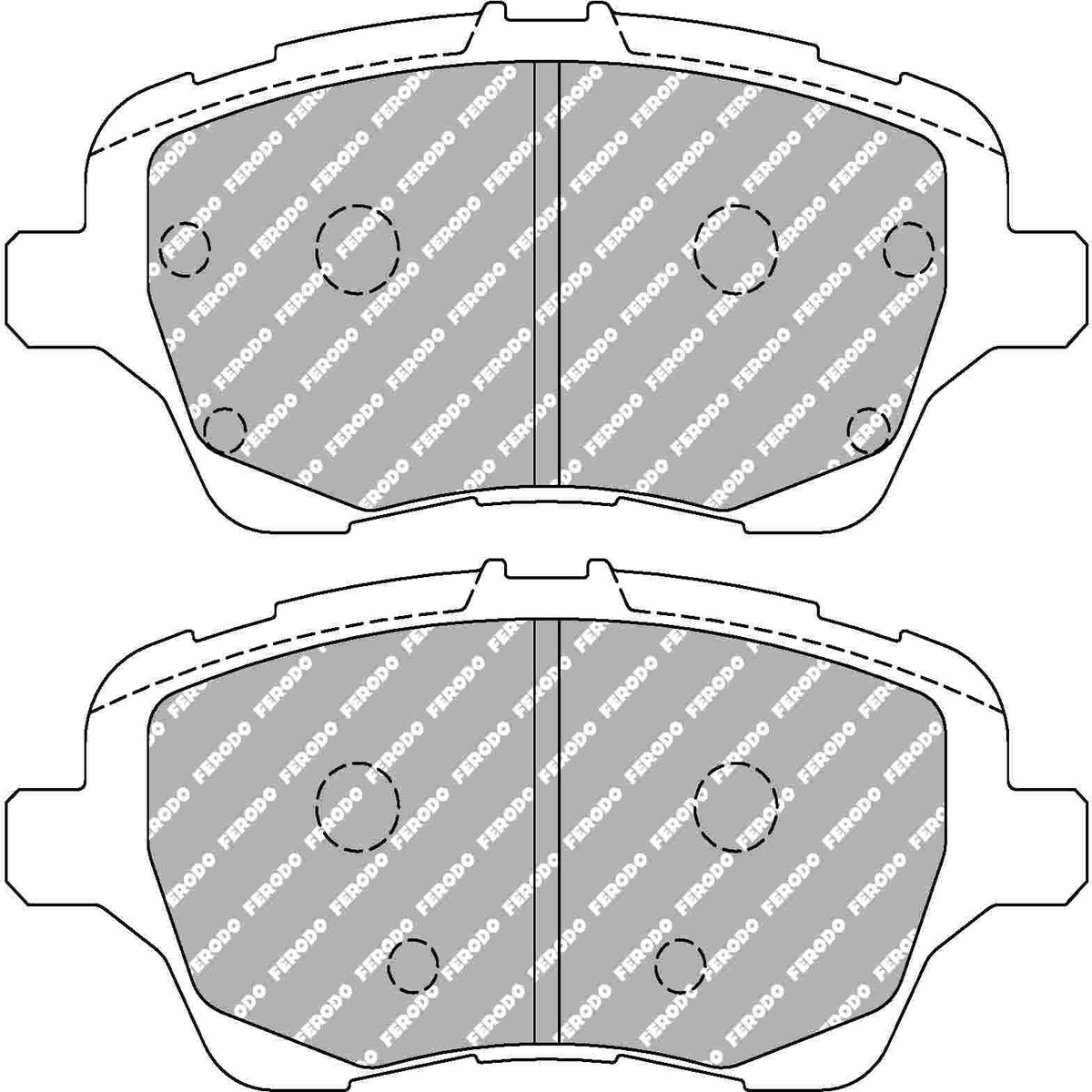 Ford Fiesta St mk6 Front Ferodo Racing Brake Pads FCP4612H DS2500 New