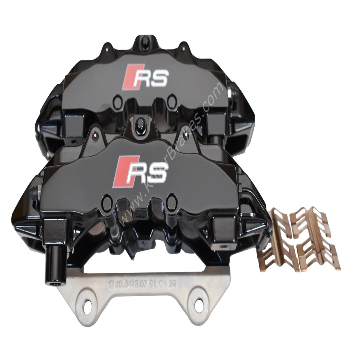 Front Audi Rs4 RS5 B8 R8 Brake Calipers 8T0615107D 8T0615108D Brembo 8Pot 20.7675.02 Black New
