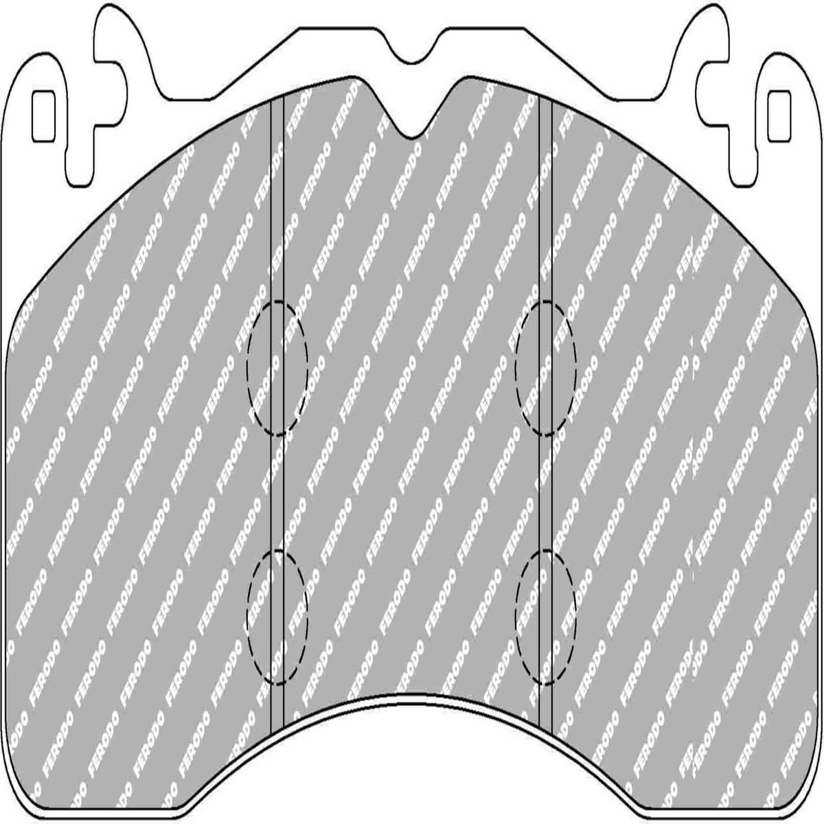 Front Ferodo Racing Brake Pads Ford FCP4711H Mustang GT 5.0 DS2500 New