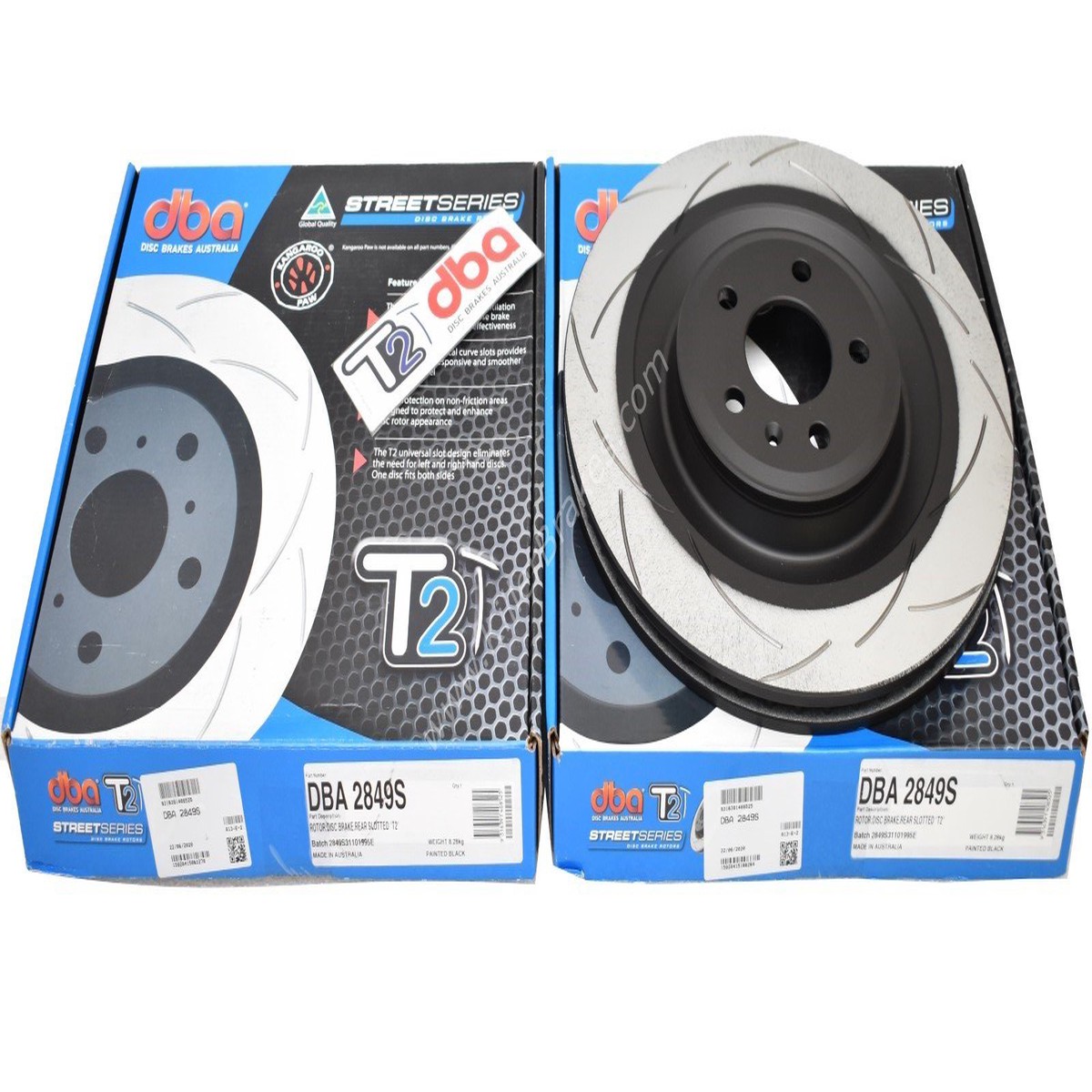 Rear Audi S6 S7 Rs7 4G DBA2849S Brake Discs 356x22mm T2 Slotted