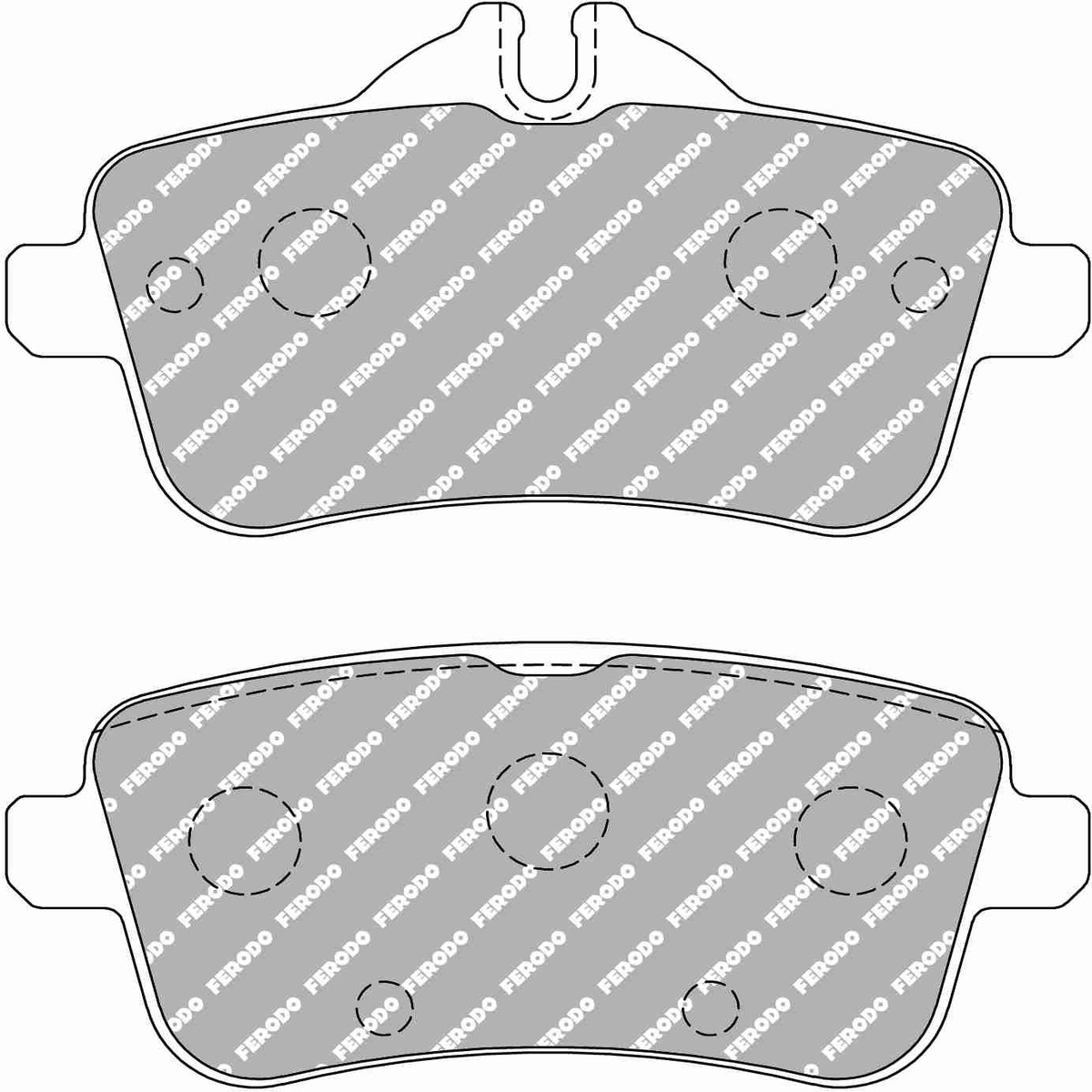 Rear Mercedes A45 AMG Ferodo Racing Brake Pads FCP4587H DS2500 New