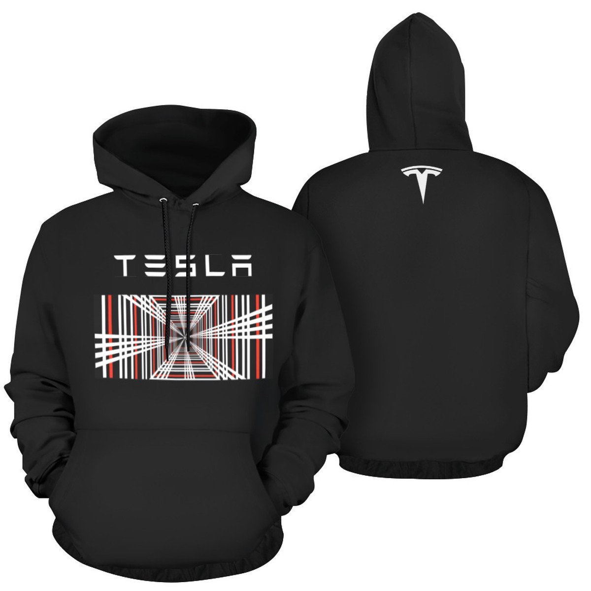 Tesla Hoodie Classic Plaid Mens All Over Print Hoodie (USA Size) (Model H13)