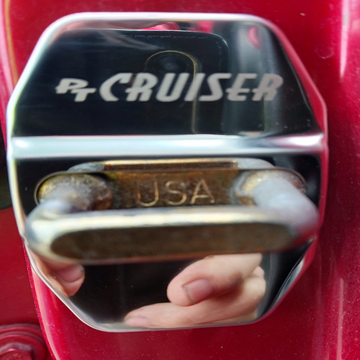 Car Door Lock Cover Chrome