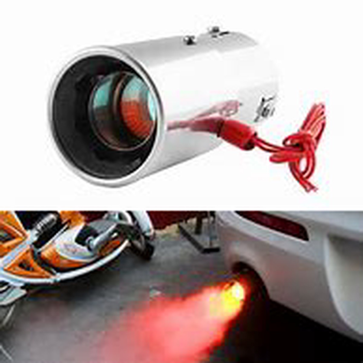 LED Flame Exhaust Tip