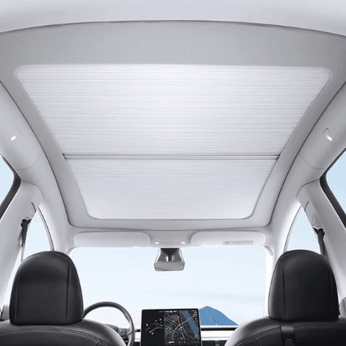 Avattava katon aurinkosuoja  Tesla Model Y