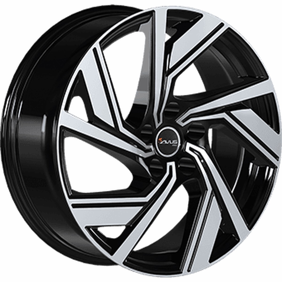 AVUS VELGEN AC-521 Gloss Black / Polished 198,0 ET40  Model S (-> 2021)