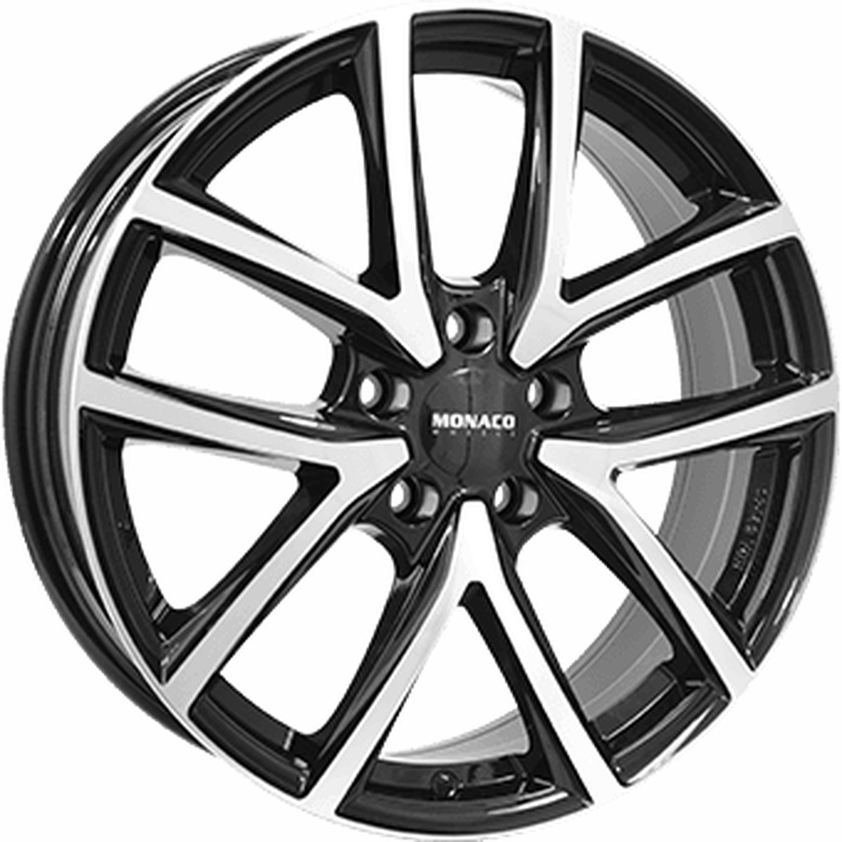 MONACO WHEELS 2 CL2 Gloss Black / Polished 208,0 ET40  Model 3 / Y