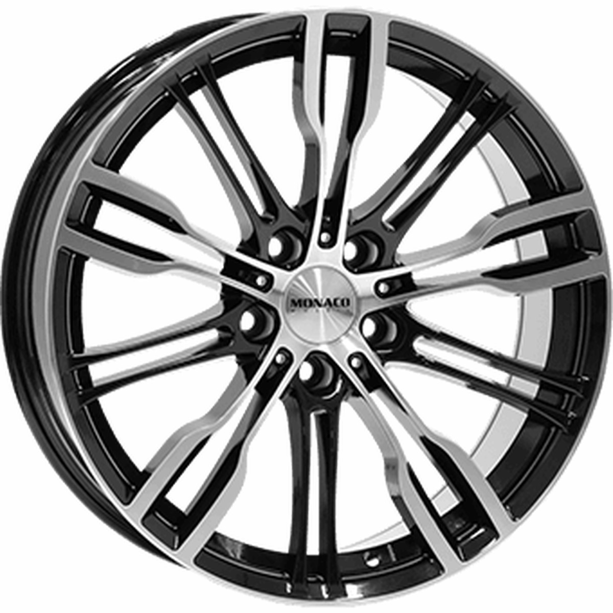 MONACO WHEELS GP8 Gloss Black / Polished 198,0 ET32  Model S (-> 2021)