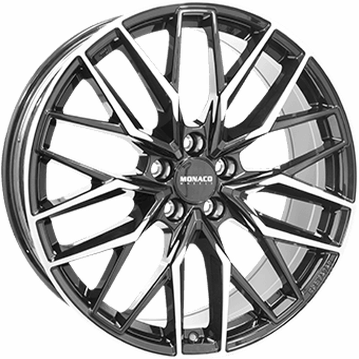 MONACO WHEELS GPX Gloss Black / Polished 219,5 ET40  Model S (2021 ->)